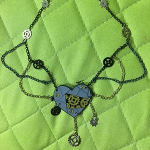 TOO FAST - STEAMPUNK VICTORIAN GOTH CAMEO NECKLACE